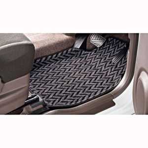 BONFORM 6387-31GR カーマット ヘリンボン柄 軽自動車用 フロント用1枚入り ズレ防止加工 サイズ:46×62cm カラー:グレー 638731GRグレー