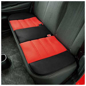 BONFORM シートクッション メッシュフィット 軽/普通車用 トリプル ストッパー付き サイズ:2.3×125×45cm カラー:レッド 533905R