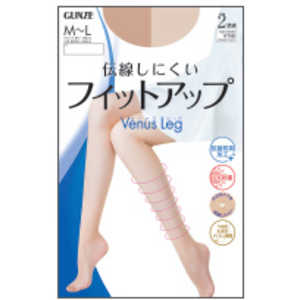 グンゼビーナスレッグ2P フットアップナチュラルベージュ ML グンゼビーナスレッグ2P フットアップナチュラルベージュ ML