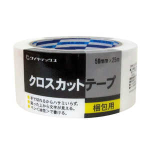 ダイヤテックス クロスカットテープ シュリンク 白 50mmX25m クロスカットテープシュリンク5 ダイヤテックス クロスカットテープ シュリンク 白 50mmX25m クロスカットテープシュリンク5
