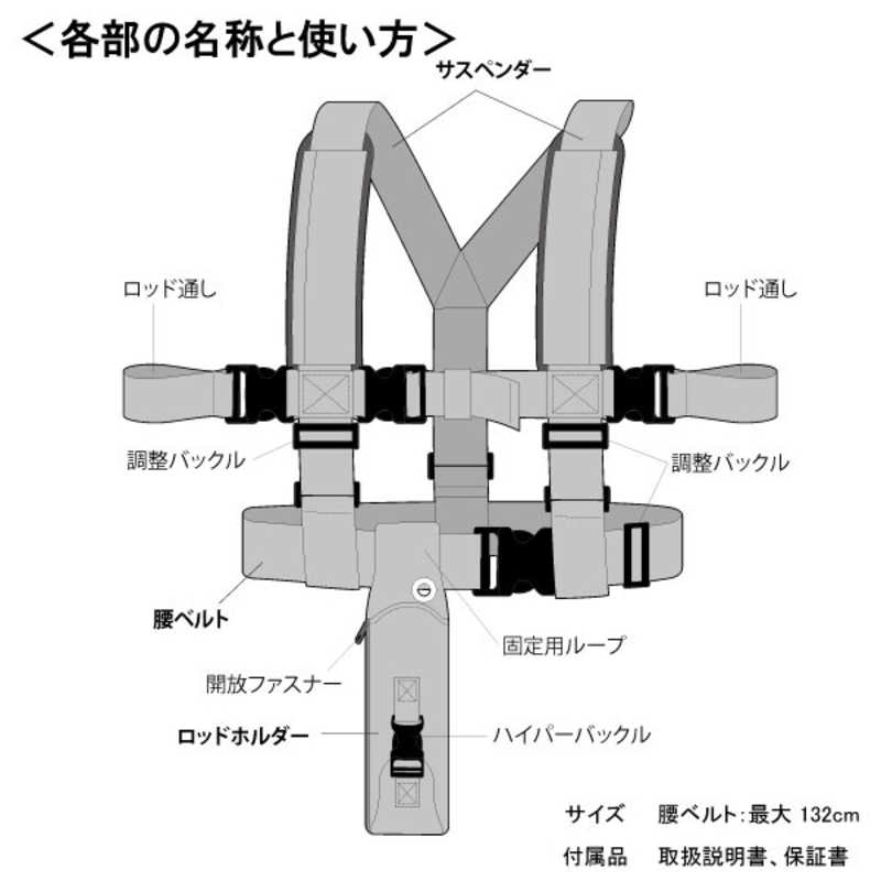 ルミカ ルミカ Bi Rod専用 Y字型腰当てベルト  G80057 G80057