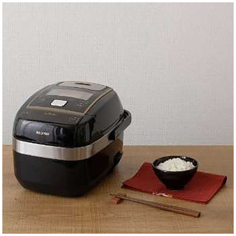 アイリスオーヤマ　IRIS OHYAMA アイリスオーヤマ　IRIS OHYAMA 炊飯器 3合 米屋の旨み 銘柄量り炊き 圧力IH ブラック KRC-PC30-B KRC-PC30-B
