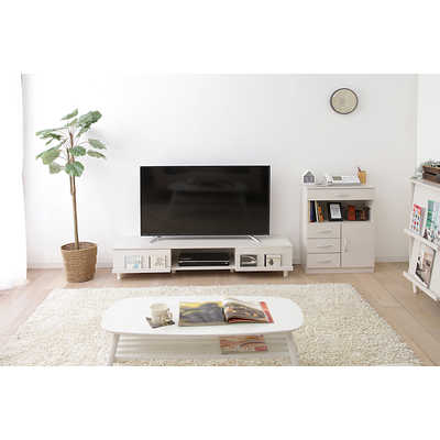 テレビ台 アイリスオーヤマ ホワイト - 家具