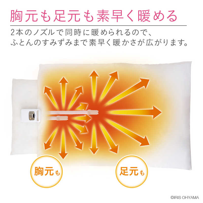 アイリスオーヤマ　IRIS OHYAMA アイリスオーヤマ　IRIS OHYAMA ふとん乾燥機 ツインノズル WP KFK-W1 KFK-W1