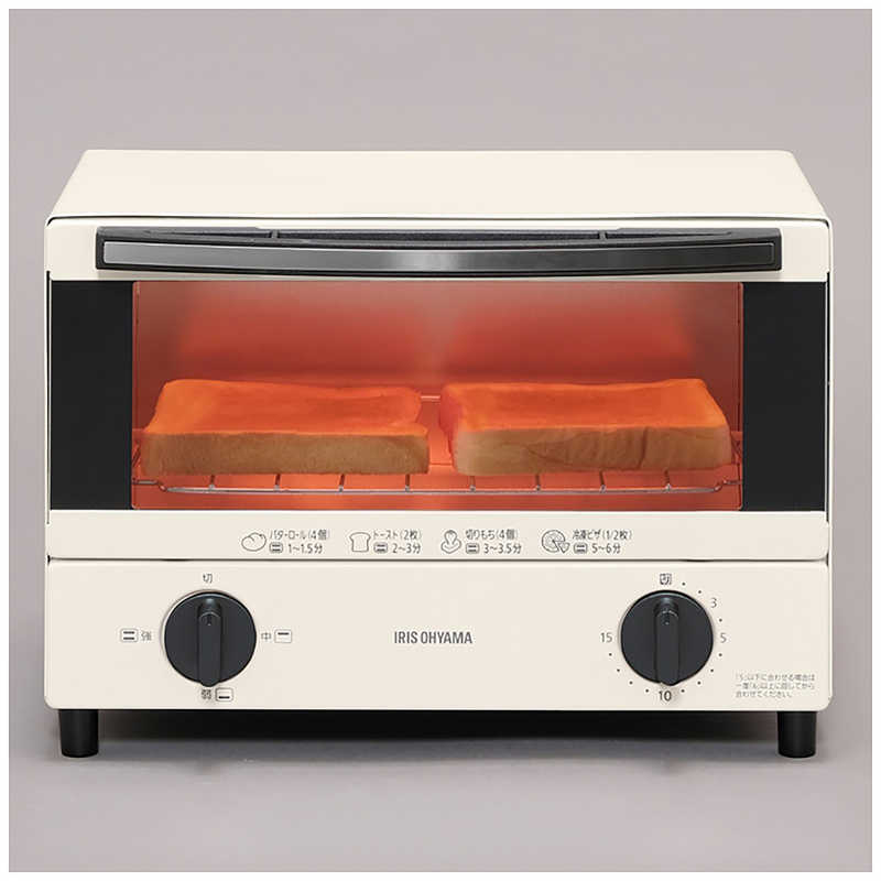 アイリスオーヤマ　IRIS OHYAMA アイリスオーヤマ　IRIS OHYAMA オーブントースター 1000W/食パン２枚 ホワイト EOT-012-W EOT-012-W