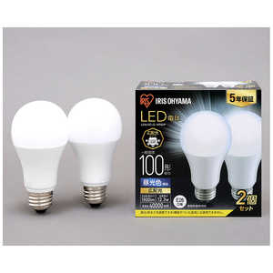 アイリスオーヤマ IRIS OHYAMA LED電球 E26 広配光 100形相当 昼光色 2個セット LDA12D-G-10T62P アイリスオーヤマ IRIS OHYAMA LED電球 E26 広配光 100形相当 昼光色 2個セット LDA12D-G-10T62P