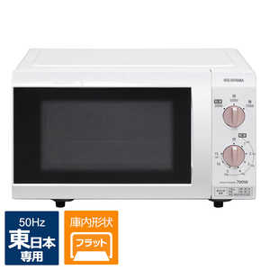 ＜コジマ＞ アイリスオーヤマ IRIS OHYAMA 電子レンジ [18L/フラット/50Hz（東日本専用）] IMBF1845WPG