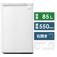 かっちゃん オーヤマ製　ホワイト冷凍庫 楽天市場】【7％OFF☆】冷凍庫 85L 小型 スリム ノンフロン 前