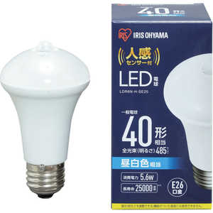 アイリスオーヤマ IRIS OHYAMA IRISLED電球人感センサー付E2640形相当昼白色(485lm LDR6N-H-SE25