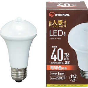 アイリスオーヤマ IRIS OHYAMA IRISLED電球人感センサー付E2640形相当電球色(485lm) LDR6L-H-SE25 アイリスオーヤマ IRIS OHYAMA IRISLED電球人感センサー付E2640形相当電球色(485lm) LDR6L-H-SE25
