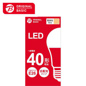 ORIGINALBASIC LED電球 E26 広配光 40形相当 電球色 LDA5L-G4BCB ORIGINALBASIC LED電球 E26 広配光 40形相当 電球色 LDA5L-G4BCB