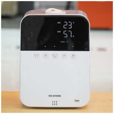 アイリスオーヤマ IRIS OHYAMA 加湿器 ホワイト [ハイブリッド（加熱＋