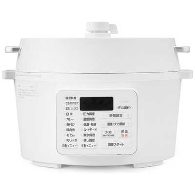 アイリスオーヤマ IRIS OHYAMA 電気圧力鍋 4.0L PC-MA4-W の通販 