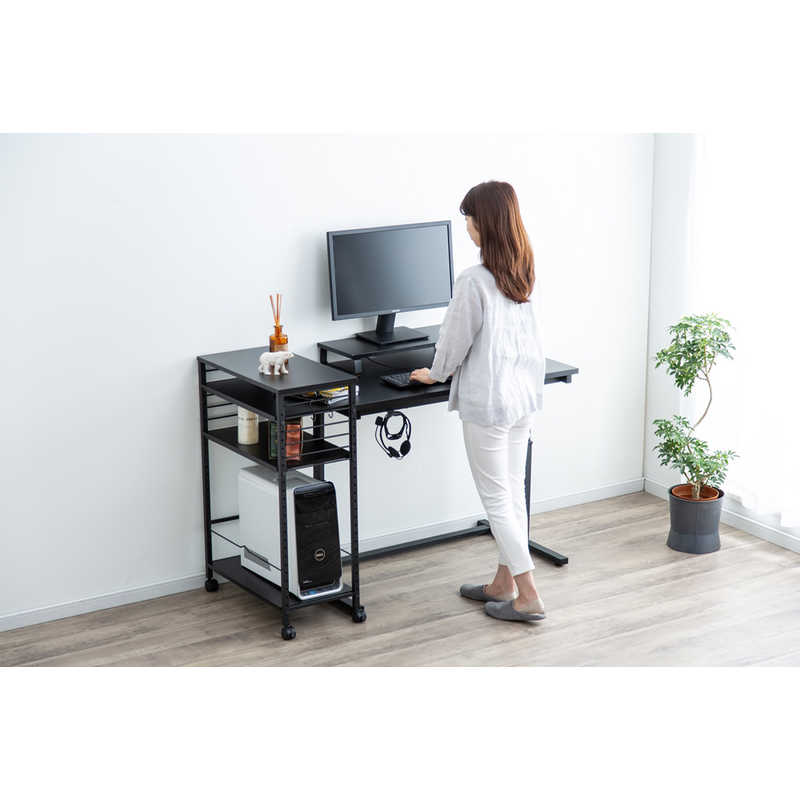 アイリスオーヤマ IRIS OHYAMA 昇降デスク[W100×D58.9×H72~59~80cm] ブラック UDD1000 の通販 |  カテゴリ：パソコン・周辺機器・プリンター | アイリスオーヤマ IRIS OHYAMA 家電通販のコジマネット - 全品代引き手数料無料
