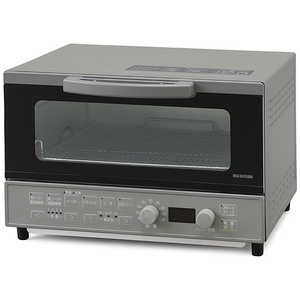 アイリスオーヤマ　IRIS OHYAMA マイコン式オーブントースター グレー  1200W/食パン４枚  MOT-401-H