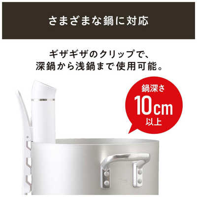 アイリスオーヤマ IRIS OHYAMA スリム低温調理器 ホワイト LTC-02-W の