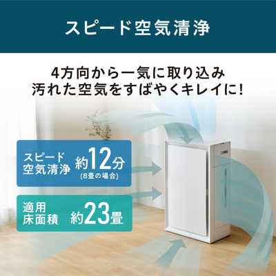 アイリスオーヤマ IRIS OHYAMA 加湿空気清浄機 空気清浄:23畳まで 加湿