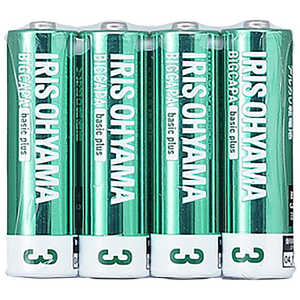 アイリスオーヤマ　IRIS OHYAMA BIGCAPA basic+ 単3アルカリ乾電池4本パック [4本 /アルカリ] LR6BBP4S