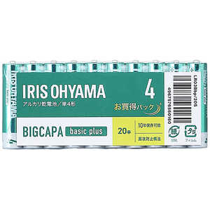 アイリスオーヤマ　IRIS OHYAMA BIGCAPA basic+ 単4アルカリ乾電池20本パック [20本 /アルカリ] LR03BBP20S