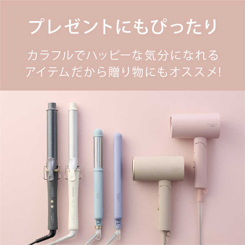 アイリスオーヤマ　IRIS OHYAMA アイリスオーヤマ　IRIS OHYAMA ストレートアイロン ヘアアイロン micola (ミコラ) 約120℃～約200℃ [交流(コード)式] ピンク HIR-MS101-P HIR-MS101-P