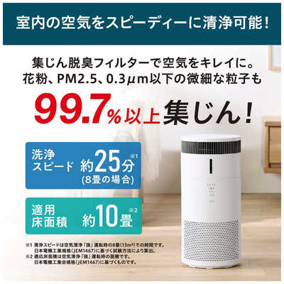 アイリスオーヤマ IRIS OHYAMA 加湿空気清浄機 10畳まで KAPSH201W の