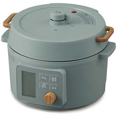 アイリスオーヤマ IRIS OHYAMA 電気圧力鍋 3L 液晶タイプ グリーン KPC