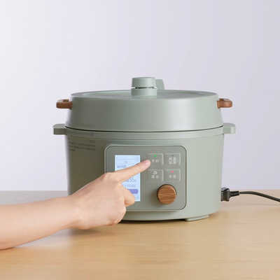 KPCMB3G アイリスオーヤマ　電気圧力鍋 3L 液晶タイプ グリーン 電気圧力鍋 3L 液晶タイプ グリーン KPC-MB3-G:ビックカメラ通販