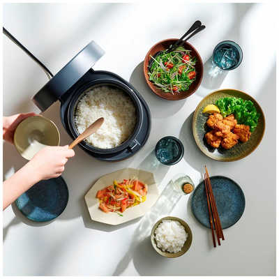 アイリスオーヤマ IRIS OHYAMA 炊飯器 5.5合 アッシュ SHK-NR110-HA の 