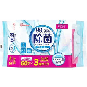 �A�C���X�I�[���} IRIS OHYAMA ���ۂ��ł���E�F�b�g�e�B�b�V�� �A���R�[���^�C�v 60����×3�p�b�N WTS60A3P