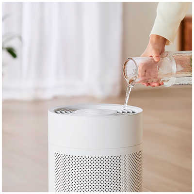 アイリスオーヤマ IRIS OHYAMA 丸洗い気化加湿器 ホワイト KHMMVU601W