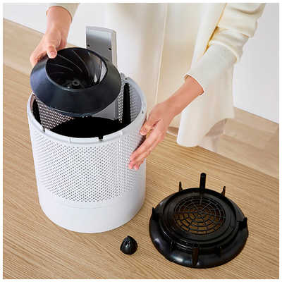 アイリスオーヤマ IRIS OHYAMA 丸洗い気化加湿器 ホワイト KHMMVU601W