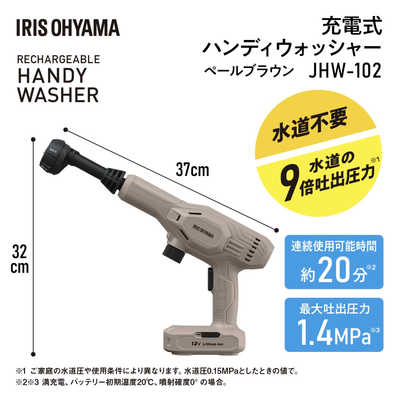 アイリスオーヤマ IRIS OHYAMA 充電式ハンディーウォッシャー 