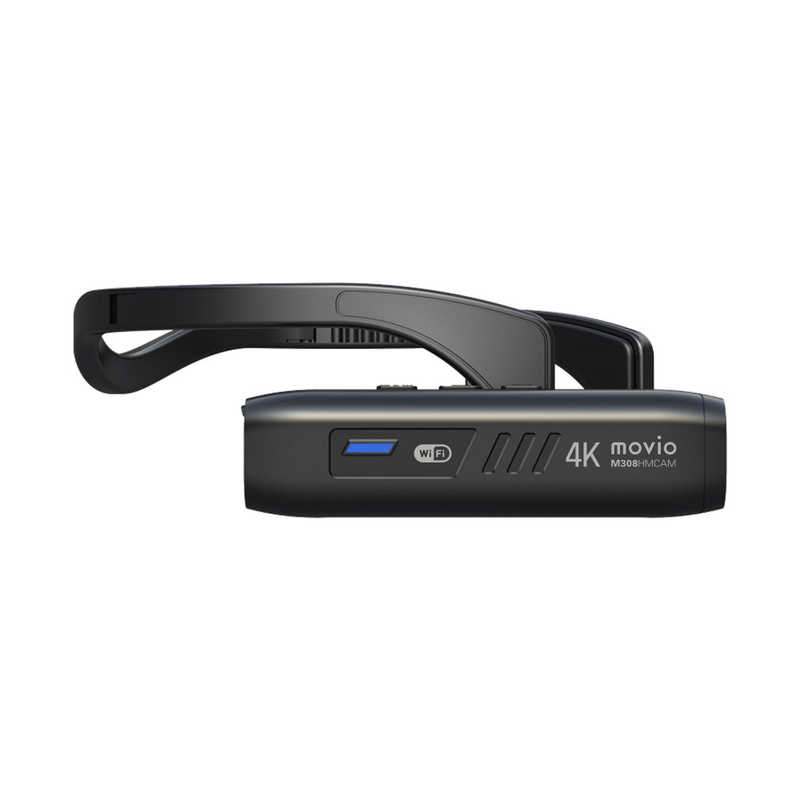 ナガオカ ナガオカ wifi機能搭載　高画質4K Ultra HD ヘッドマウントカメラ MOVIO ブラック [4K対応] M308HMCAM M308HMCAM