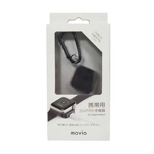 ナガオカ Apple WatchR 対応携帯用ワイヤレス充電器 MOVIO ブラック M312AWCBK