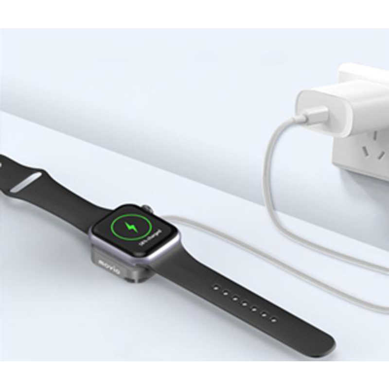 ナガオカ ナガオカ Apple WatchR 対応携帯用ワイヤレス充電器 MOVIO シルバー M312AWCSV M312AWCSV