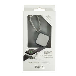 ナガオカ Apple WatchR 対応携帯用ワイヤレス充電器 MOVIO シルバー M312AWCSV