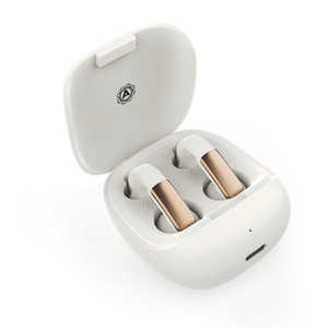 ナガオカ オープンイヤー型ワイヤレスイヤホン NAGAOKA ［ワイヤレス(左右分離) / Bluetooth対応］ ムーンストーンホワイト NCUFF20MSWH