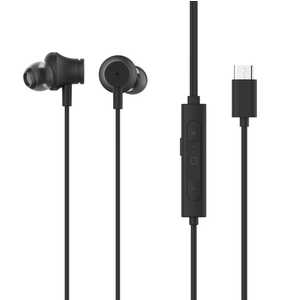ナガオカ イヤホン カナル型 Type-C NAGAOKA ［ ノイズキャンセリング対応 / USB ］ ブラック NTYPEC02BK