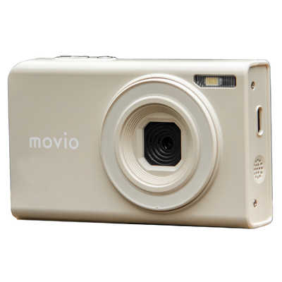 movio デジタルカメラ 本体 ナガオカ オートフォーカス搭載 デジタルカメラ MOVIO ベージュ