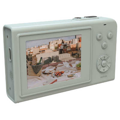 ナガオカ オートフォーカス搭載 デジタルカメラ MOVIO ミントグリーン