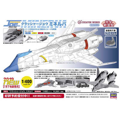 クラッシャージョウ ミネルバ 1/400スケール 1/400 クラッシャージョウ ミネルバ アニメ SF ロボット