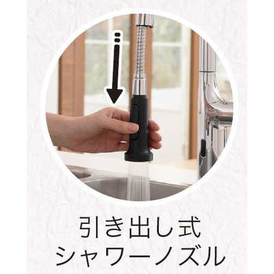 アラミック ナノバブルキッチンシャワー水栓 ［ワンホール］ WFN1 の