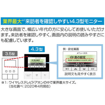 アイホン モニターワイヤレステレビドアホン スノーホワイト KR-77 の