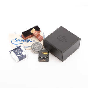 サフィール ノワール SAPHIR NOIR デラックスハイシャインセット 靴磨きセット ブラック サフィール ノワール SAPHIR NOIR デラックスハイシャインセット 靴磨きセット ブラック