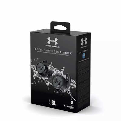 JBL フルワイヤレスイヤホン マイク対応 ブラック UAJBLFLASHXBLK の 