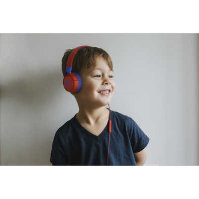 JBL 子供向けワイヤレスヘッドホン リモコン・マイク対応 レッド