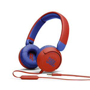 JBL 子供向けヘッドホン レッド/ブルー  [有線 /リモコン・マイク対応 /φ3.5mm ミニプラグ] JBLJR310RED