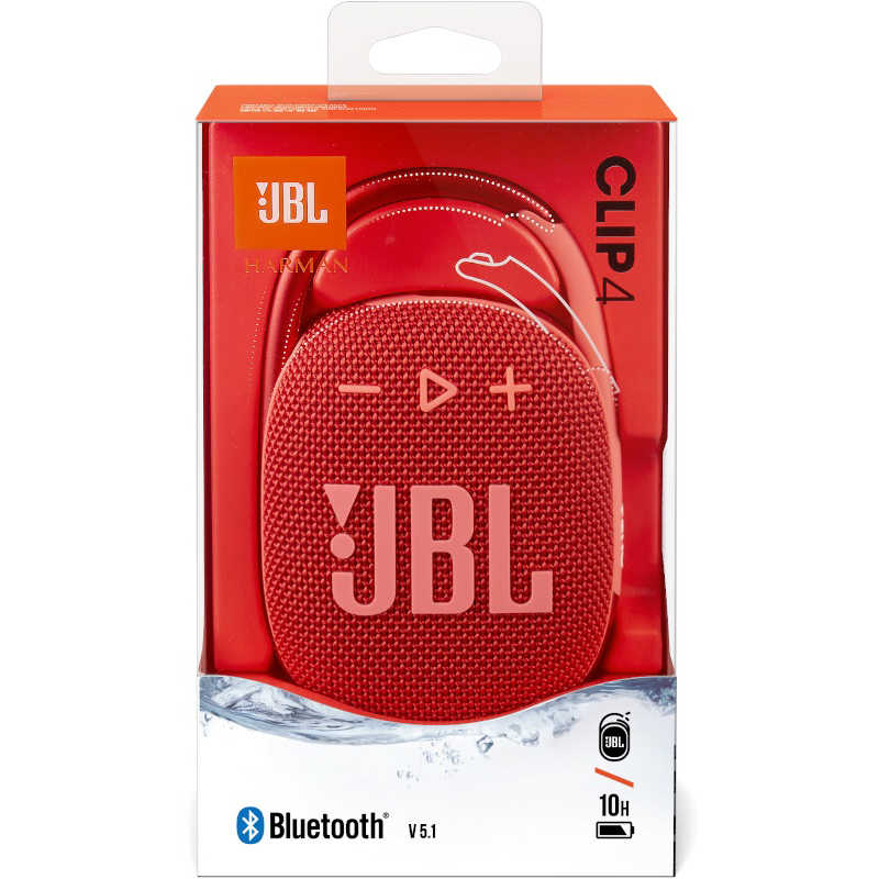 JBL JBL 【アウトレット】Bluetoothスピーカー レッド  JBLCLIP4RED JBLCLIP4RED