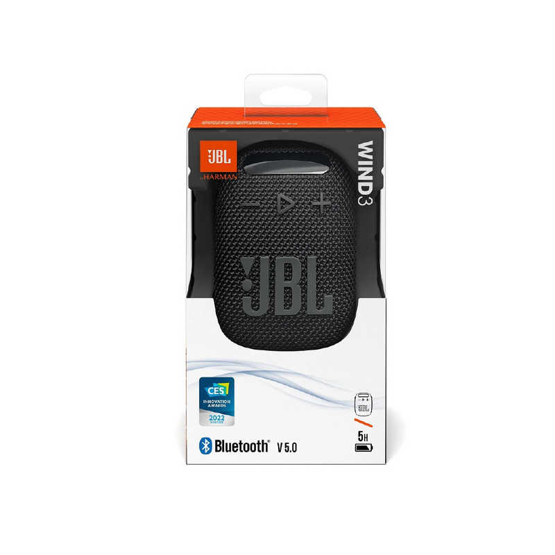 JBL JBL ブルートゥーススピーカー ブラック ［防水 /Bluetooth対応］ JBLWIND3JN JBLWIND3JN