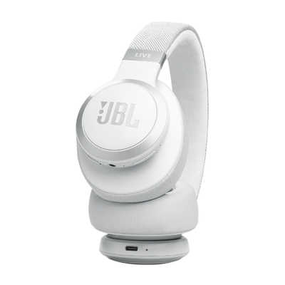 JBL ワイヤレスヘッドホン ホワイト JBL ワイヤレスヘッドホン ノイズキャンセリング対応 ホワイト